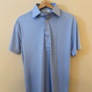 Collars & Co. Semi-Spread Collar Polo Sky Blue Small NWOT